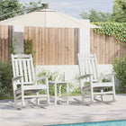Schommelstoel 2 pers. 92x70x108 cm polyetheen wit