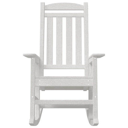 Schommelstoel 2 pcs Wit 92 x 70 x 108 cm Polyetheen