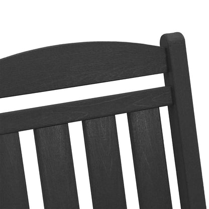 Schommelstoel 2 pcs Zwart 92 x 70 x 108 cm Polyetheen