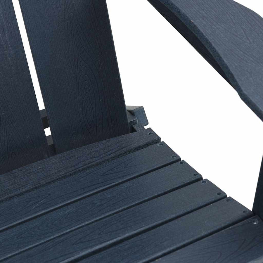 Tuinstoel 2 pcs Marineblauw 80.5 x 74.5 x 92 cm Polyetheen