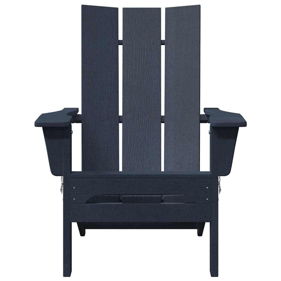Tuinstoel 2 pcs Marineblauw 80.5 x 74.5 x 92 cm Polyetheen