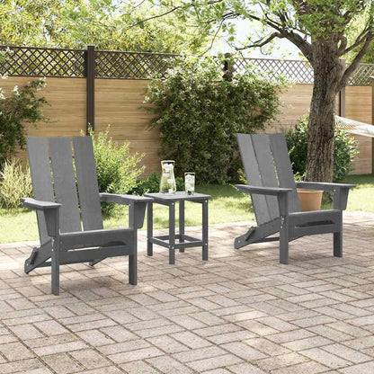 Tuin Lounge Meubels 3 Pcs 38 X 38 X 46Cm Kunststof Lichtgrijs met tafel
