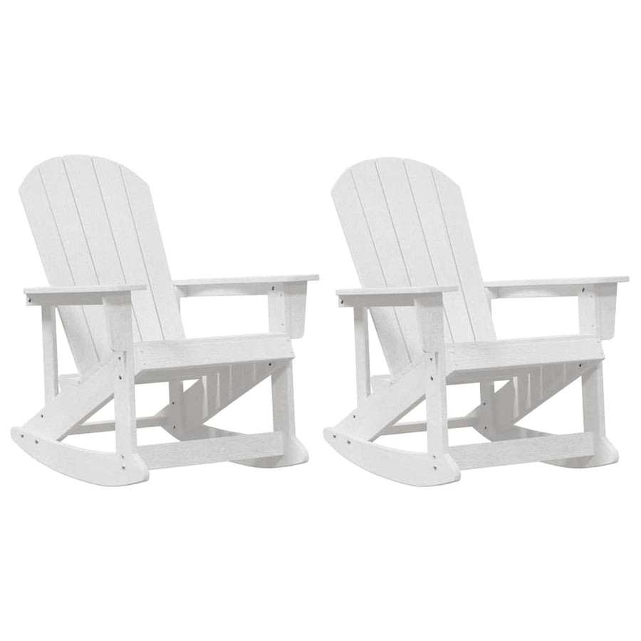 Adirondack Schommeltjes 2 pcs Wit 73.5 x 92 x 90 cm HDPE