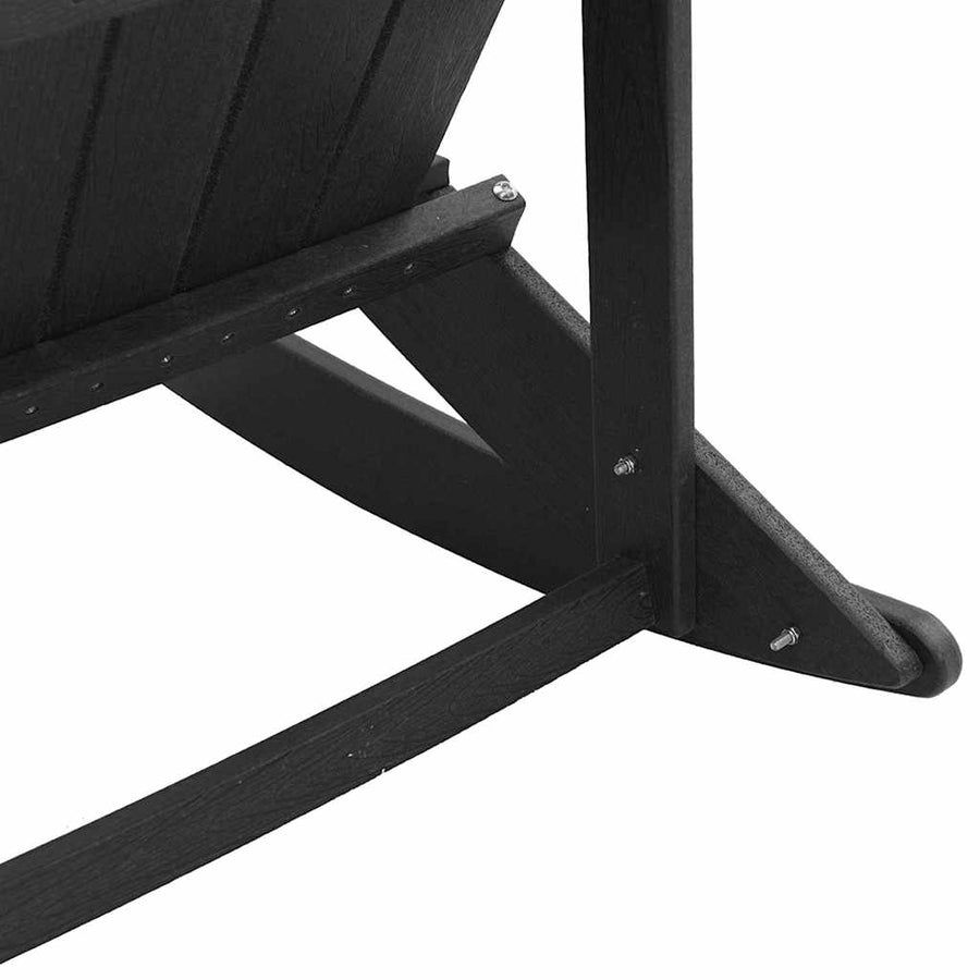 Adirondack Schommeltjes 2 pcs Zwart 73.5 x 92 x 90 cm HDPE