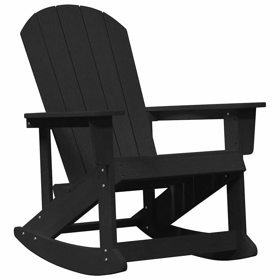 Adirondack Schommeltjes 2 pcs Zwart 73.5 x 92 x 90 cm HDPE