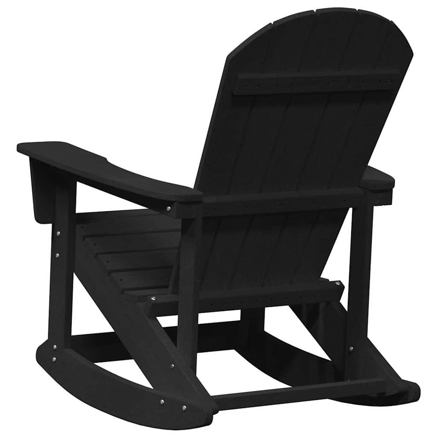 Adirondack Schommeltjes 2 pcs Zwart 73.5 x 92 x 90 cm HDPE