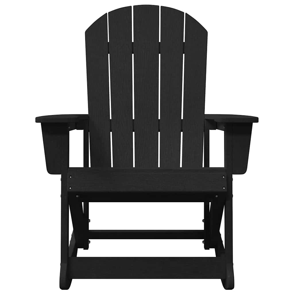 Adirondack Schommeltjes 2 pcs Zwart 73.5 x 92 x 90 cm HDPE