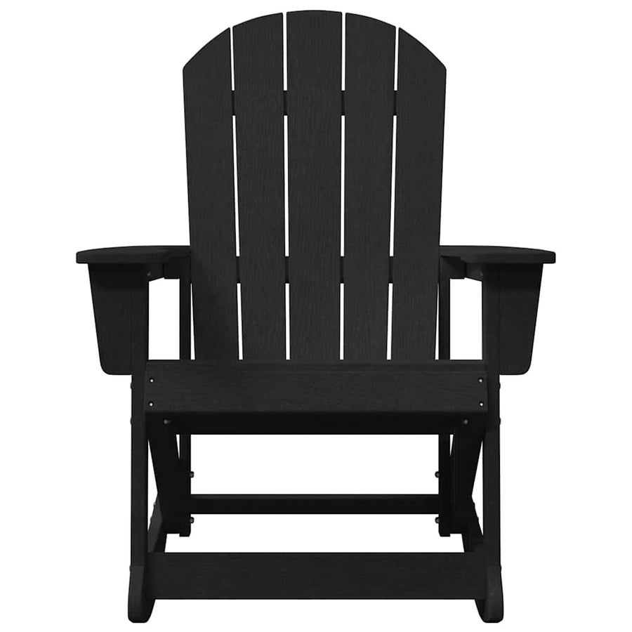 Adirondack Schommeltjes 2 pcs Zwart 73.5 x 92 x 90 cm HDPE