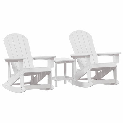 Tuin Lounge Set 3 pcs Wit Standaard 38 x 38 x 46 cm HDPE