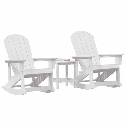 Tuin Lounge Set 3 pcs Wit Standaard 38 x 38 x 46 cm HDPE