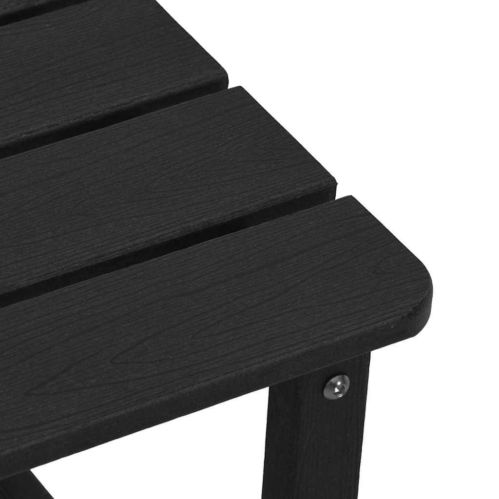 Tuin Lounge Set 3 pcs Zwart Medium 38 x 38 x 46 cm HDPE