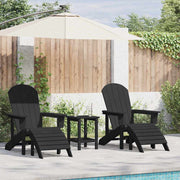 Tuinstoel 2 stuks zwart 83x74x92 cm polyetheen