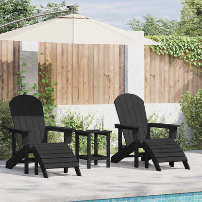 Tuinstoel 2 pcs Zwart 83 x 74 x 92 cm Polyetheen