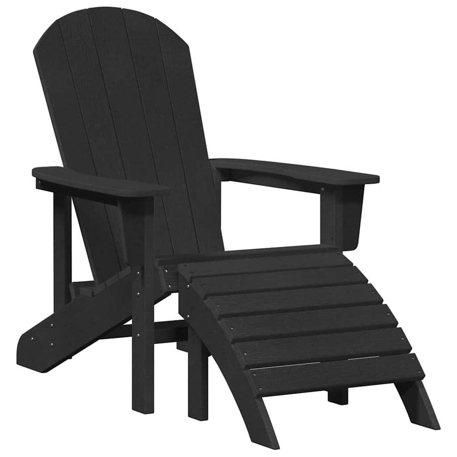 Tuinstoel 2 pcs Zwart 83 x 74 x 92 cm Polyetheen