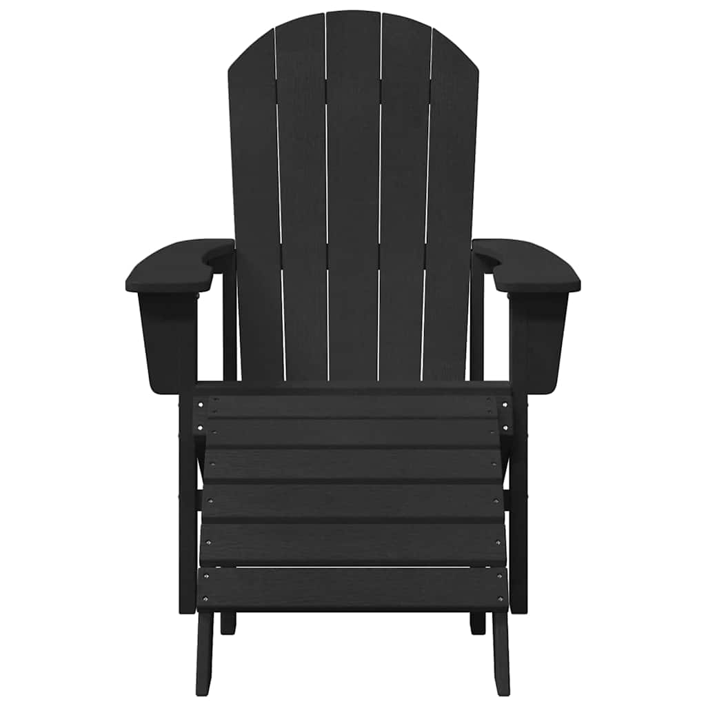 Tuinstoel 2 pcs Zwart 83 x 74 x 92 cm Polyetheen