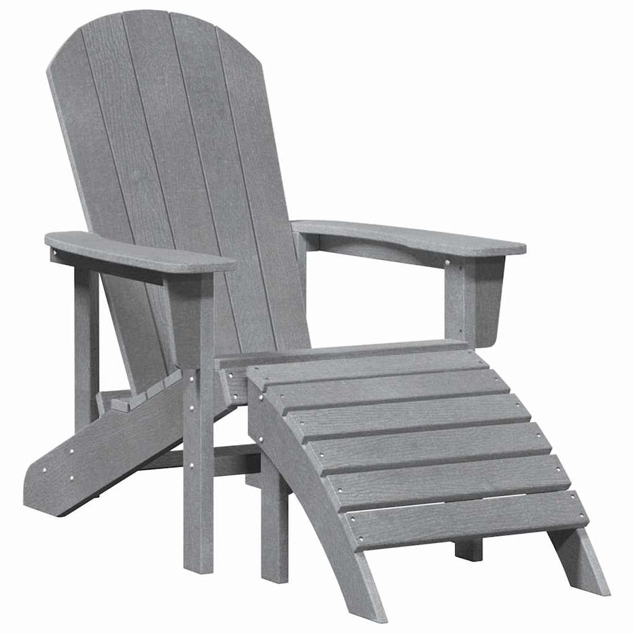 Tuin Lounge Meubels 2 Pcs 74 X 82 X 90Cm Kunststof Lichtgrijs