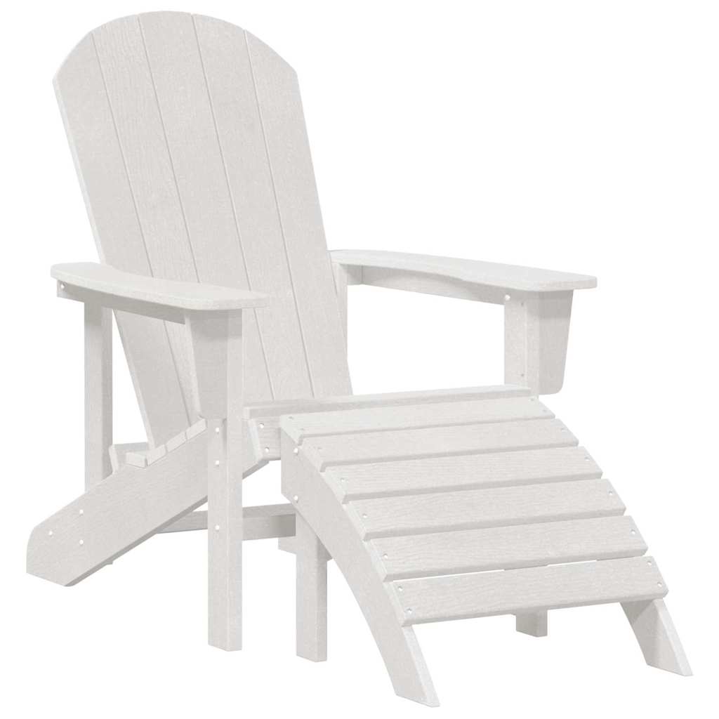 Tuinstoel 3 pcs Wit Polyetheen