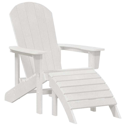 Tuinstoel 3 pcs Wit Polyetheen