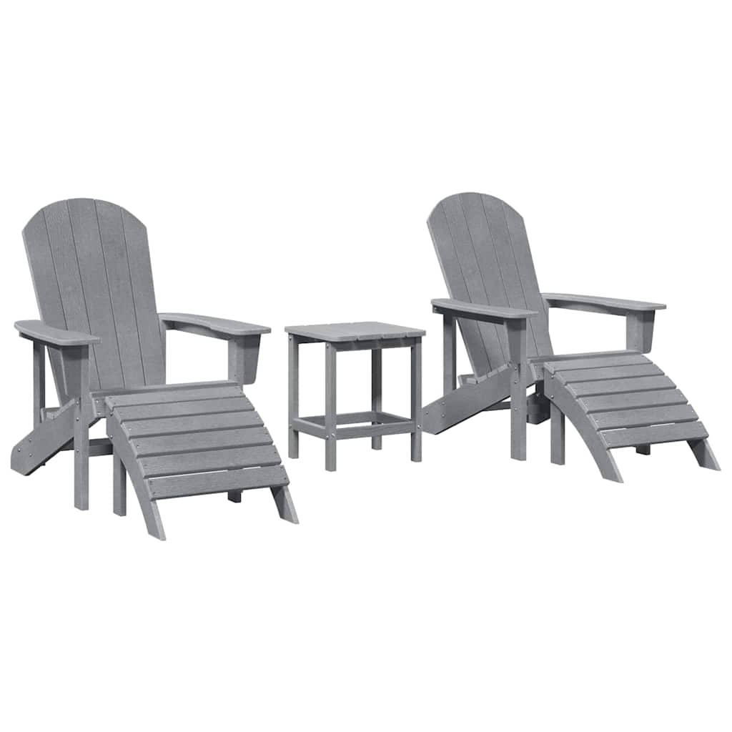Tuin Lounge Meubels 3 Pcs 38 X 38 X 46Cm Kunststof Lichtgrijs