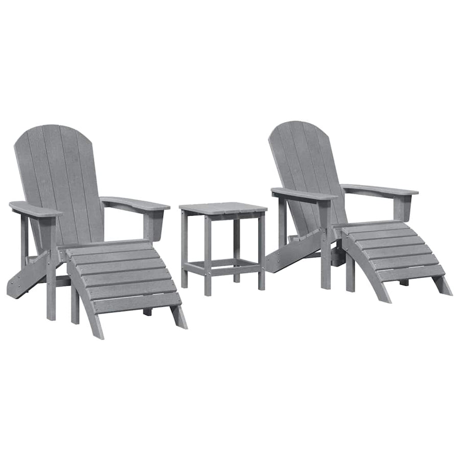 Tuin Lounge Meubels 3 Pcs 38 X 38 X 46Cm Kunststof Lichtgrijs