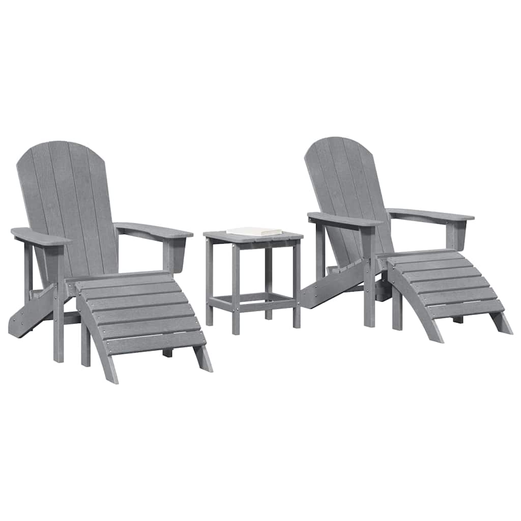 Tuin Lounge Meubels 3 Pcs 38 X 38 X 46Cm Kunststof Lichtgrijs