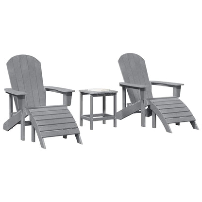 Tuin Lounge Meubels 3 Pcs 38 X 38 X 46Cm Kunststof Lichtgrijs