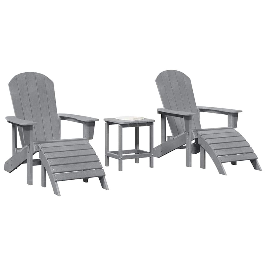 Tuin Lounge Meubels 3 Pcs 38 X 38 X 46Cm Kunststof Lichtgrijs