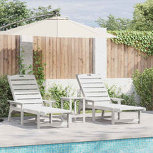 Ligstoel 2 pcs Wit 195,5 x 53 x 98,5 cm Polyetheen