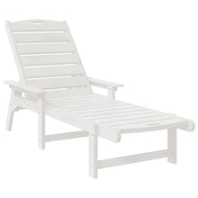 Ligstoel 2 pcs Wit 195,5 x 53 x 98,5 cm Polyetheen