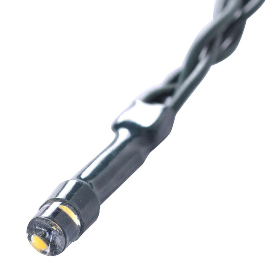 Kunstbuxusballen met LED-verlichting 4 st 12 cm groen