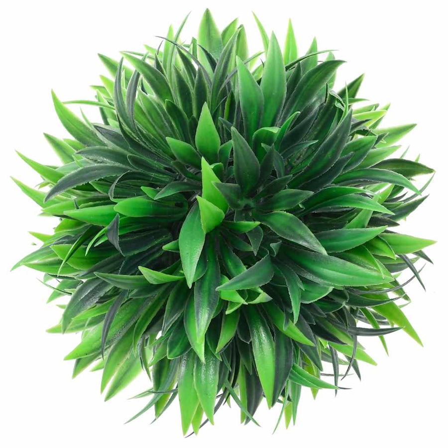 Kunstbuxusballen met LED-verlichting 4 st 15 cm groen