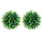 Artificial Boxwood Balls with LED Lights 2 pcs 20 cm Green