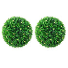 Artificial Boxwood Balls with LED Lights 2 pcs 38 cm Green