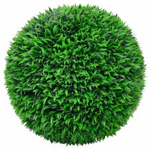 Kunstbuxusballen met LED-verlichting 2 st 55 cm groen