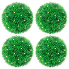 Artificial Boxwood Balls with LED Lights 4 pcs 12 cm green