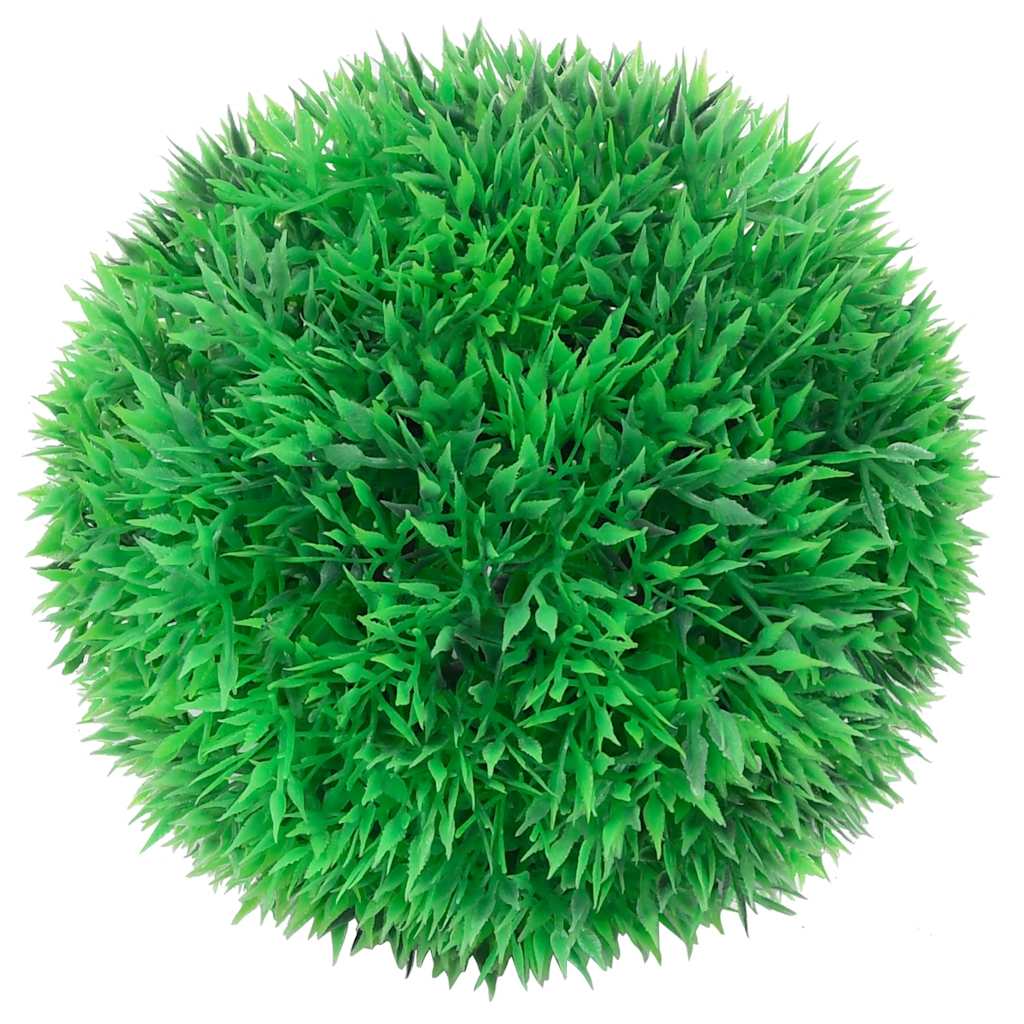Kunstbuxusballen met LED-verlichting 4 st 12 cm groen