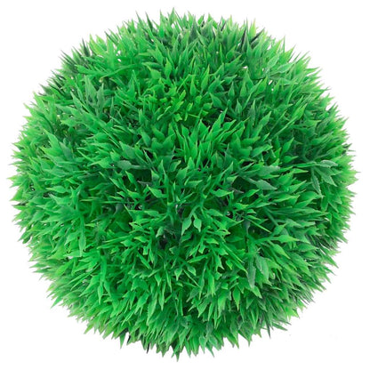 Kunstbuxusballen met LED-verlichting 4 st 12 cm groen
