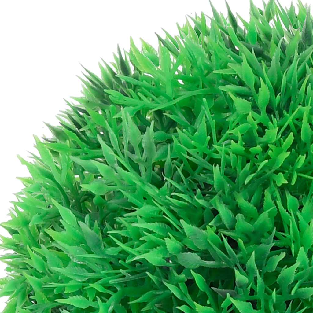Kunstbuxusballen met LED-verlichting 4 st 12 cm groen