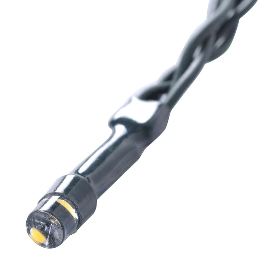 Kunstbuxusballen met LED-verlichting 2 st 22 cm groen