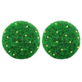 Kunstbuxusballen met LED-verlichting 2 st 52 cm groen