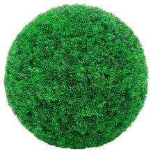 Kunstbuxusballen met LED-verlichting 2 st 52 cm groen