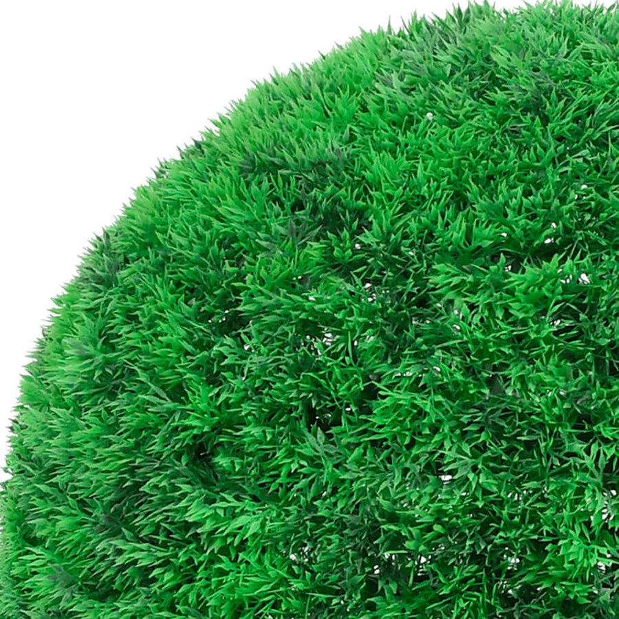 Kunstbuxusballen met LED-verlichting 2 st 52 cm groen