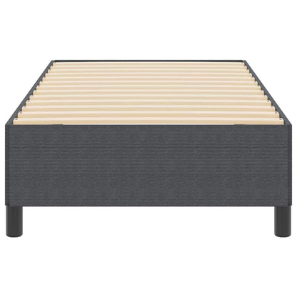 Boxspringbed Donkergrijs 90 x 190 cm Katoen Stof
