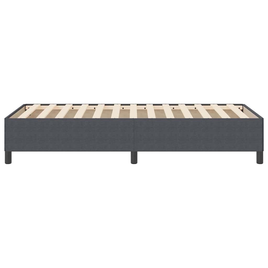 Boxspringbed Donkergrijs 90 x 190 cm Katoen Stof