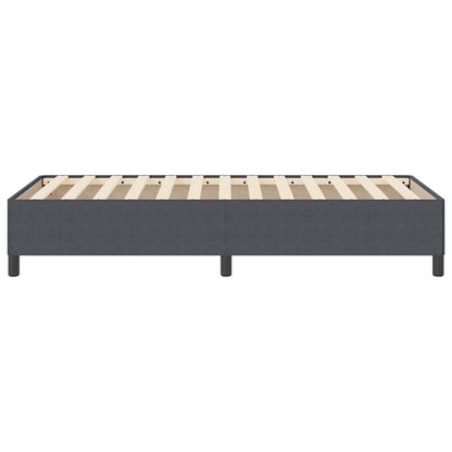 Boxspringbed Donkergrijs 90 x 190 cm Katoen Stof