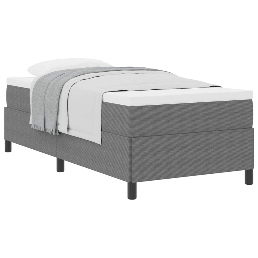 Bedframe Katoenen Stof 90 x 200 cm Lichtgrijs