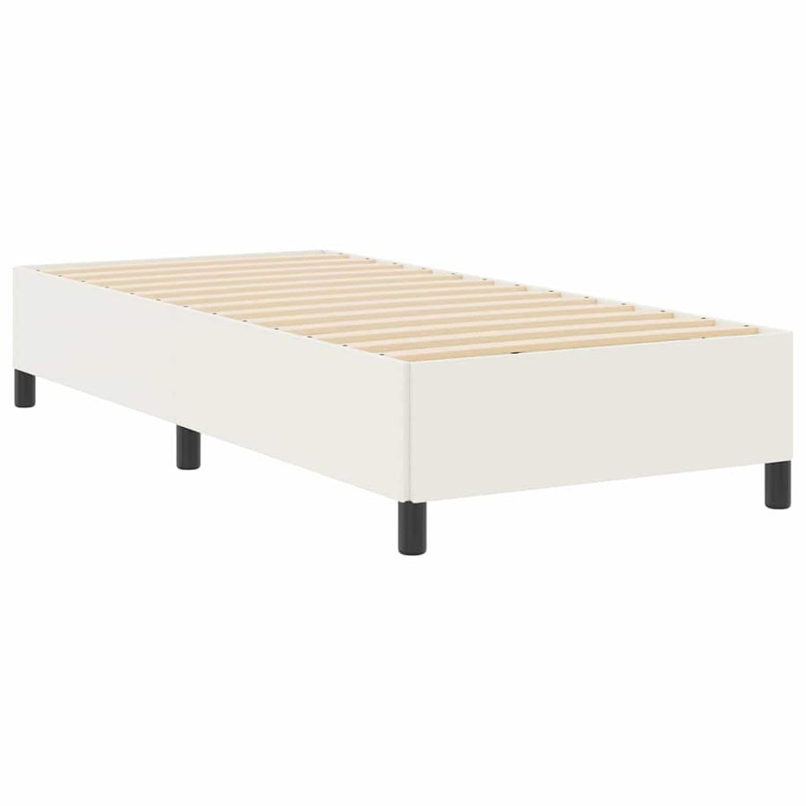 Bedframe Katoenen Stof 90 x 200 cm Crème