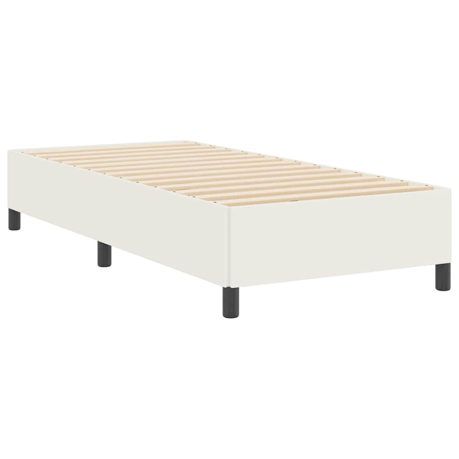 Bedframe Katoenen Stof 90 x 200 cm Crème
