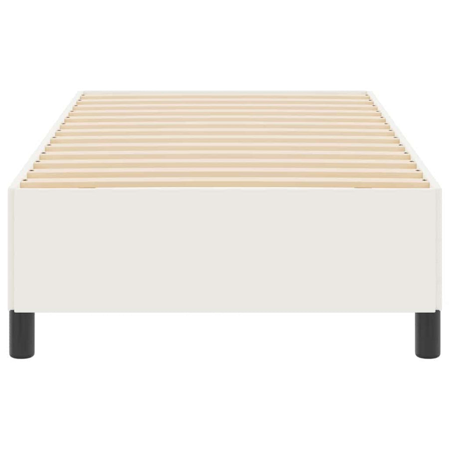 Bedframe Katoenen Stof 90 x 200 cm Crème
