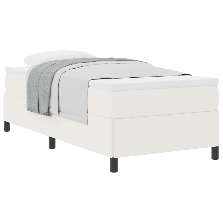 Boxspringbed Crème 100 x 200 cm Fluweel